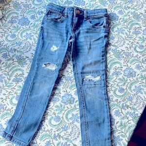 Cat & Jack size 4 skinny stretch jeans - sequin patches!